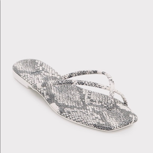 NIB DOLCE VITA SZ7.5 Stone Snake print Stella Sand - Picture 3 of 12